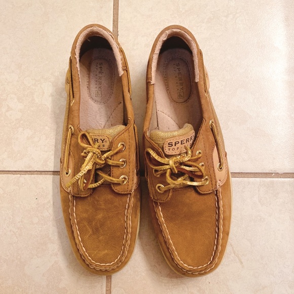 Sperry Womens Tan/Gold - Picture 1 of 2